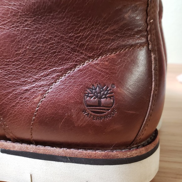 Timberland Men\'s Size 7.5 Preston Hill Chukka‎ Boots Redwood Leather Lace Up main image 8